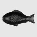 Bol poisson mélamine noir mat - vue dessus