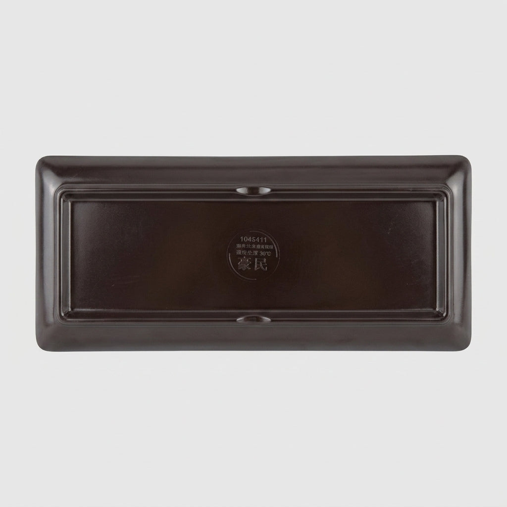 Plateau rectangulaire mélamine beige - vue dessous