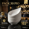 Pack 30 Pio Blanc – 12,5x8 cm – Idéal Petit-Déjeuner