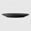 Assiette plate ronde unie noire