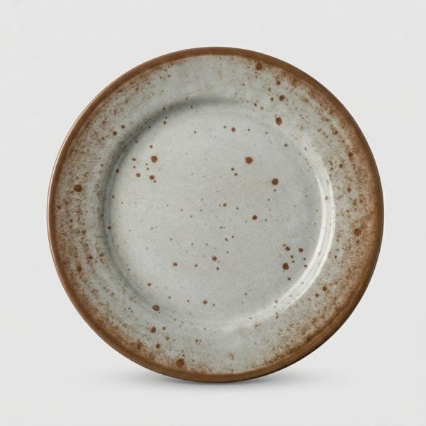 E-commerce_product_photography_r…_202608051220 Assiette plate ronde émaillé rustique (Ø23 cm)