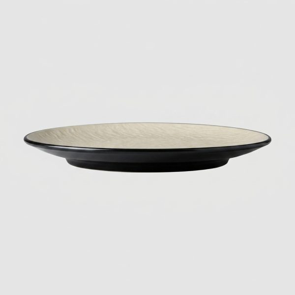 Assiette plate ronde en mélamine