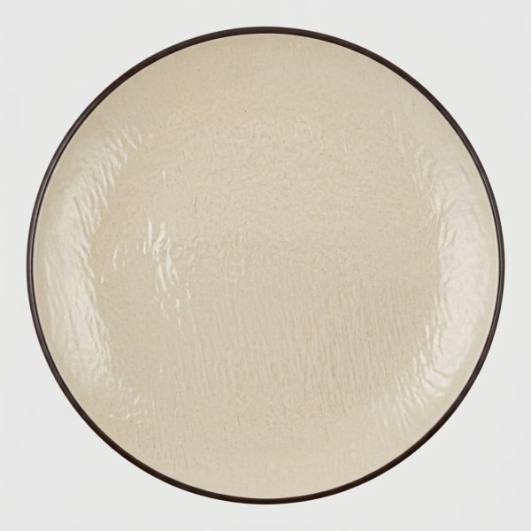 Assiette plate ronde en mélamine
