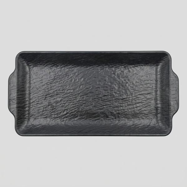 Plateau rectangulaire à poignées