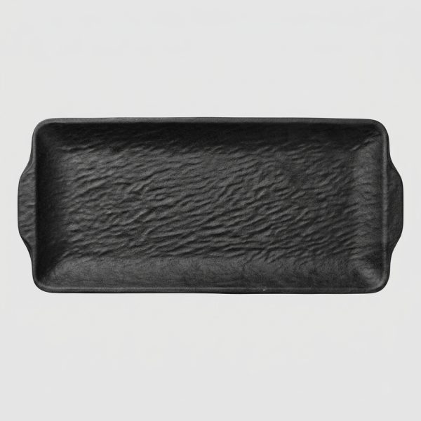 Plateau rectangulaire à poignées