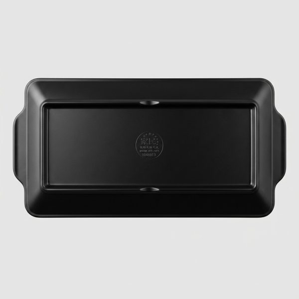 Plateau rectangulaire à poignées