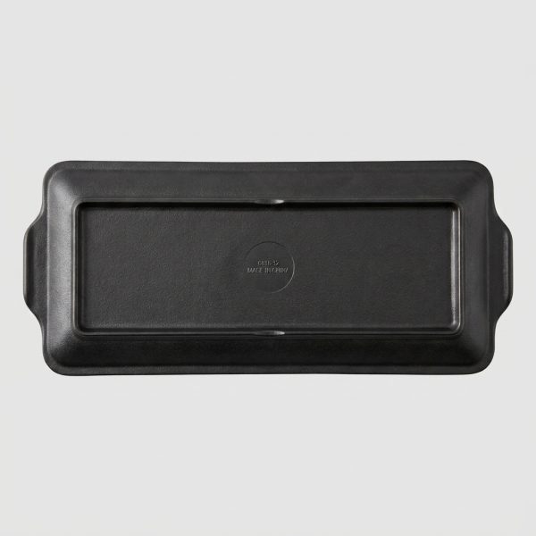 Plateau rectangulaire à poignées