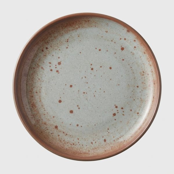 Assiette creuse émaillée rustique (Ø18.5 cm)