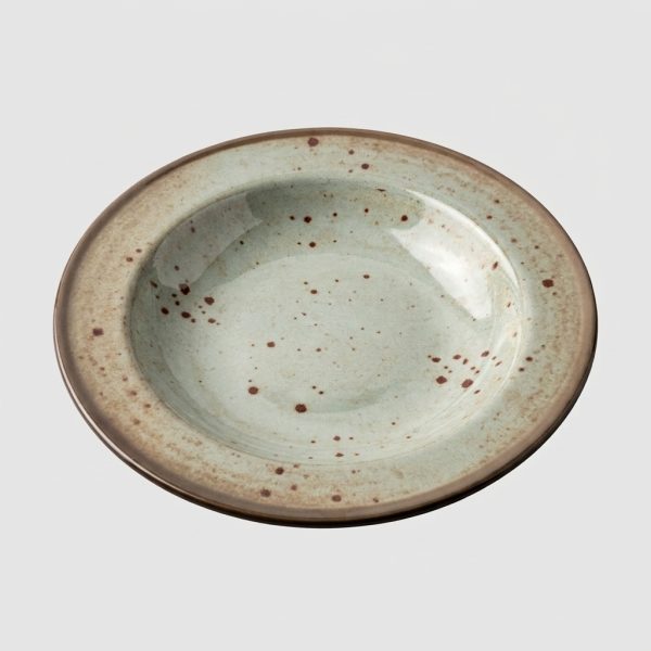 Assiette creuse ronde – Style  rustique (Ø25 cm)