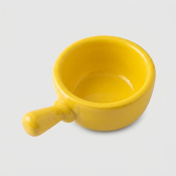 Ramequin rond avec manche bicolore