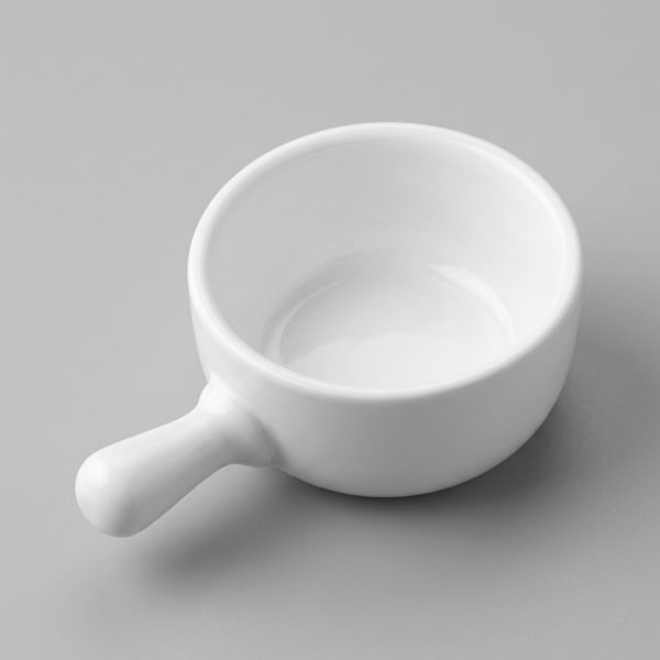 Ramequin rond avec manche bicolore