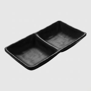 Ramequin compartimenté rectangulaire double