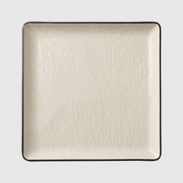 Assiette carrée en mélamine