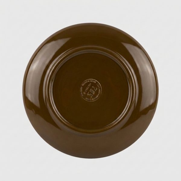 Assiette creuse émaillée rustique (Ø18.5 cm)